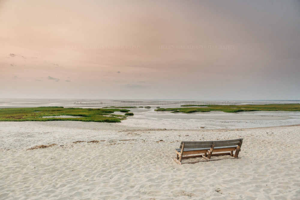 Cape Cod Photograph with Sunset at Low Tide