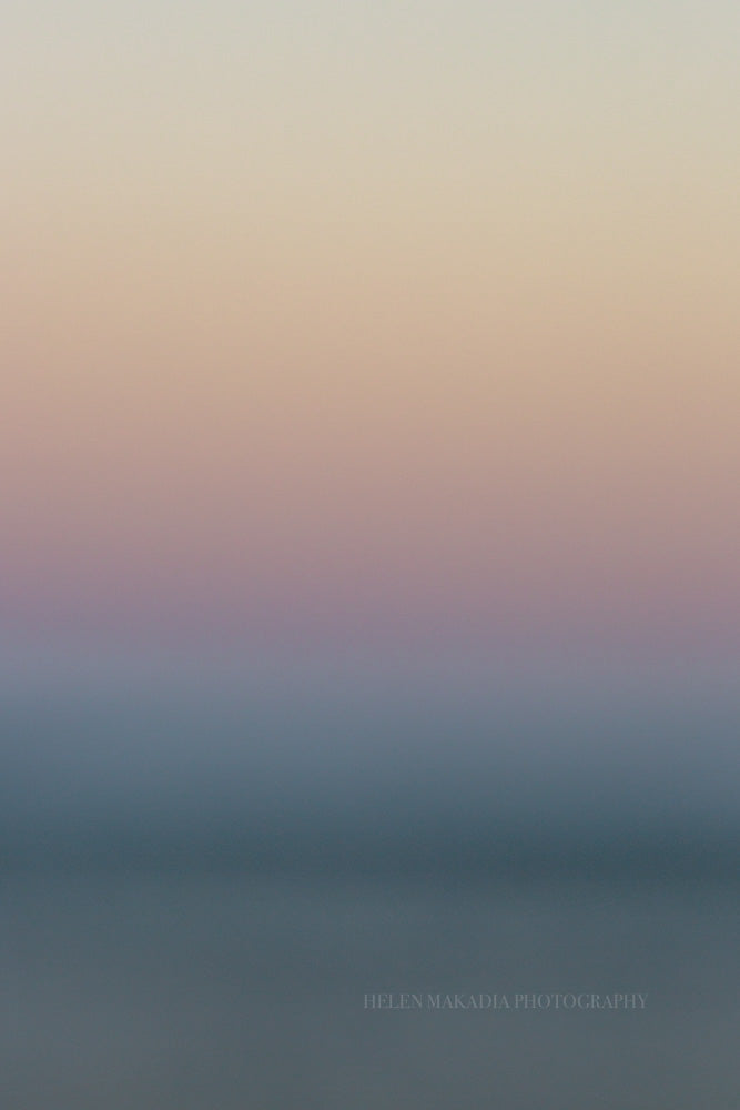 Abstract gradient photograph with cool sunset colors