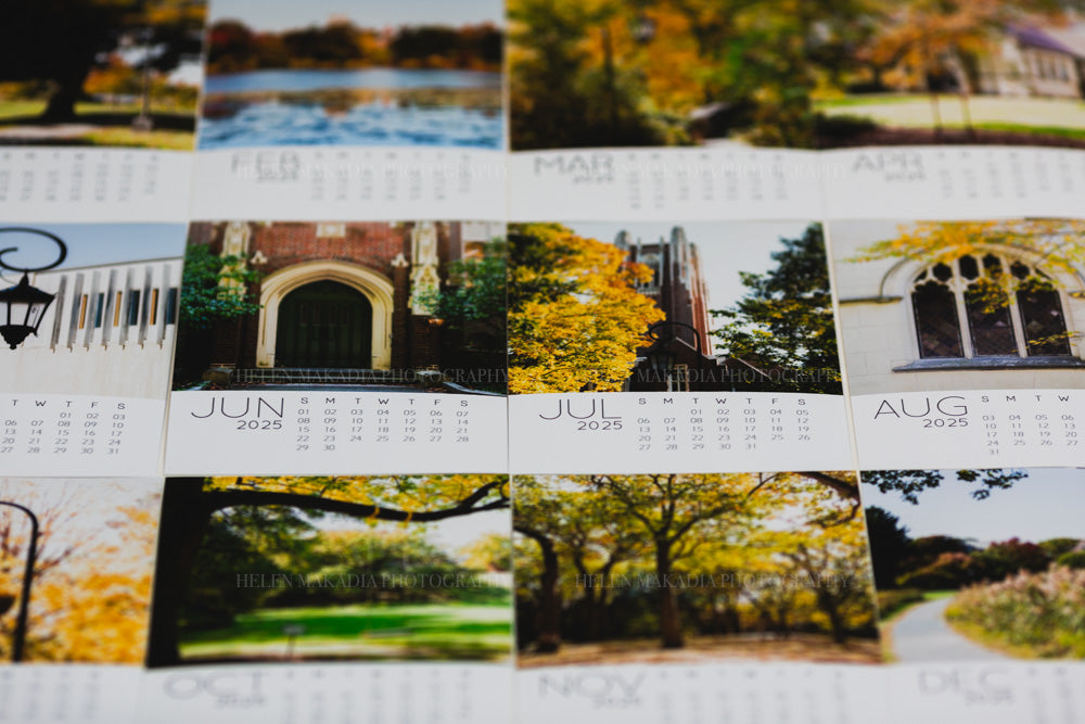 Details of 2025 5x7 Monthly Calendar of Wellesley College