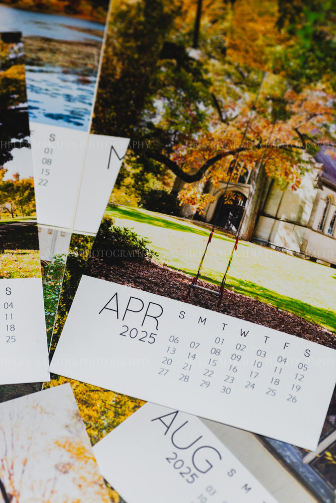 Details of 2025 5x7 Monthly Calendar of Wellesley College