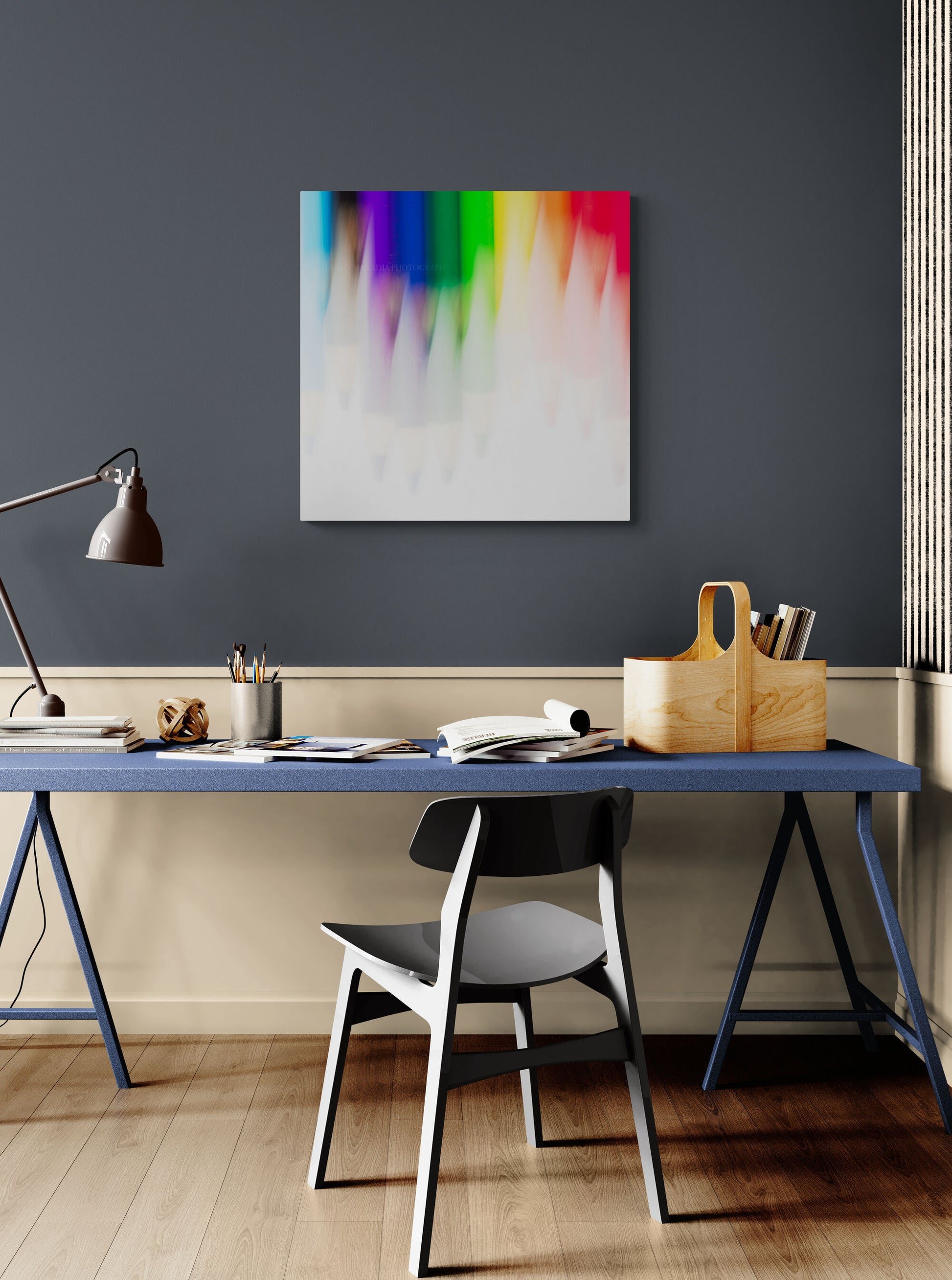 Colored Pencils Photograph (No2), Artwork for Kids Bedrooms and Playroom