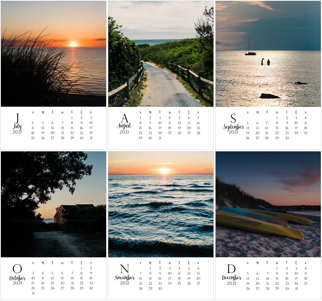 2021 Cape Cod Desktop Calendar