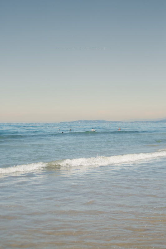 Photograph of Carpinteria State Beach with Santa Barbara in the Distance