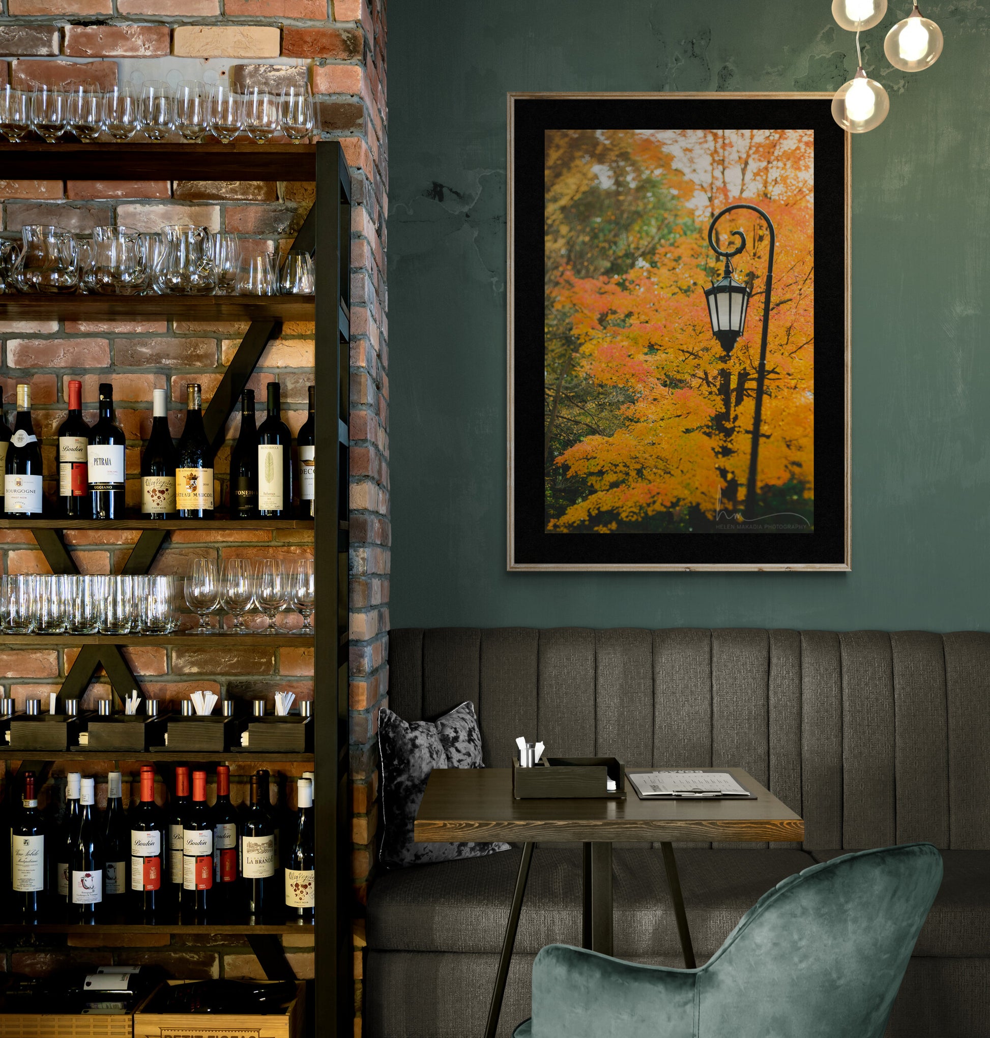 Photograph of Wellesley College Lantern in Autumn as Dining Room Decor