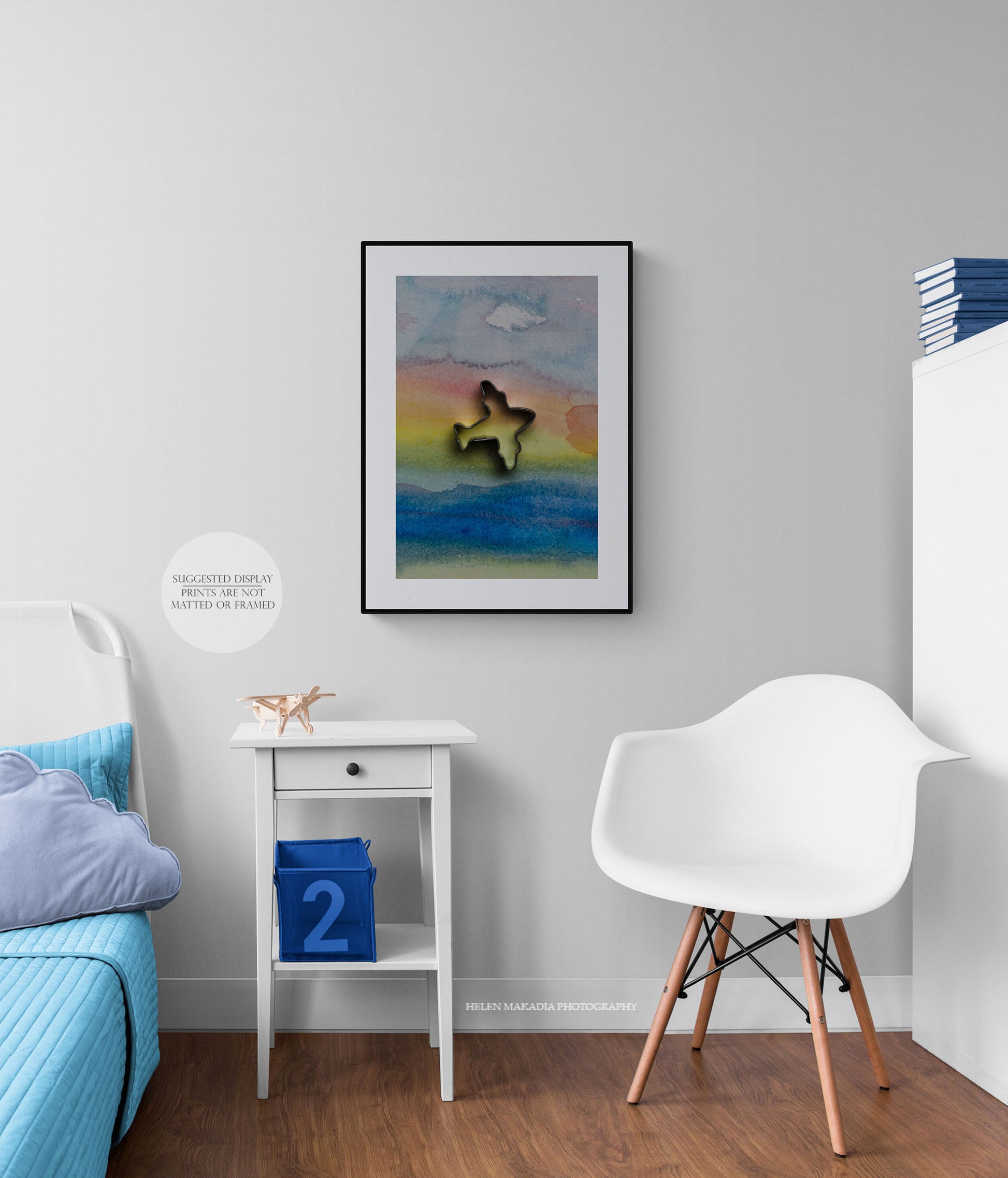Rainbow and Plane in a Kid's Playroom