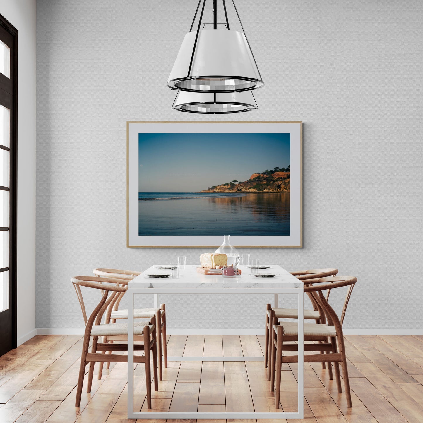 Beach at Algarve Portugal Photoraph as Dining Room Wall Art