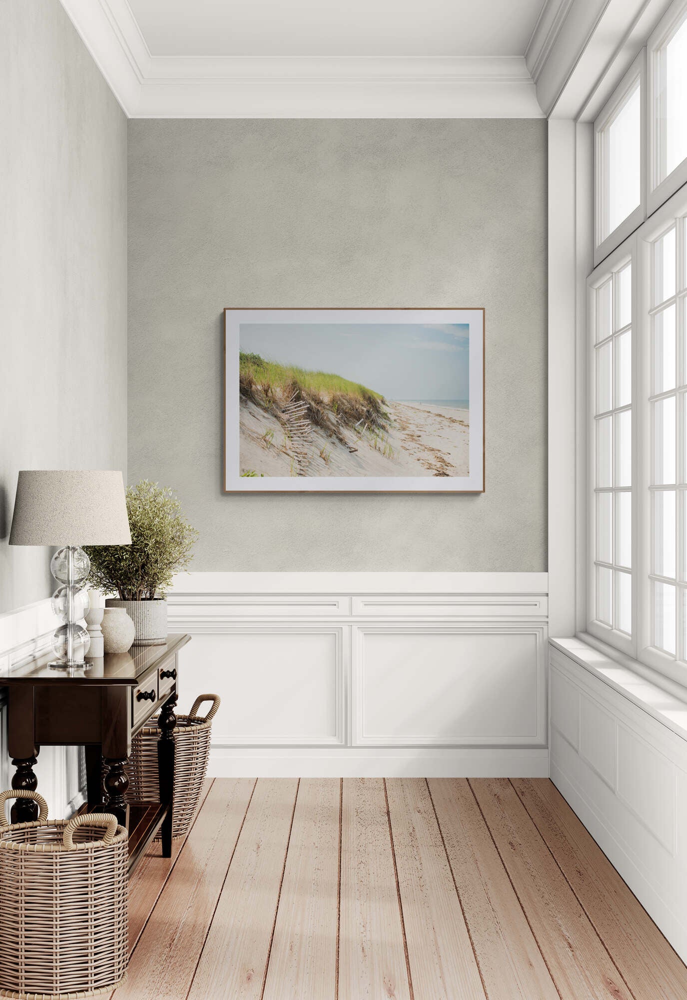 Cape Cod Photograph of sand dunes in an entrance