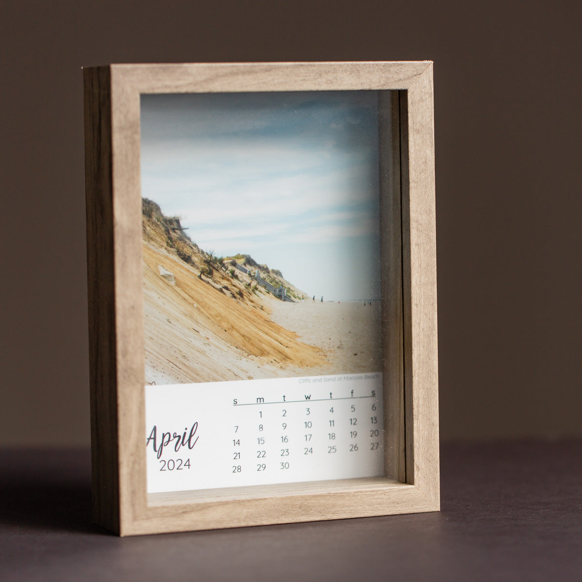 Framed Example of 2024 Cape Cod Photo Calendar