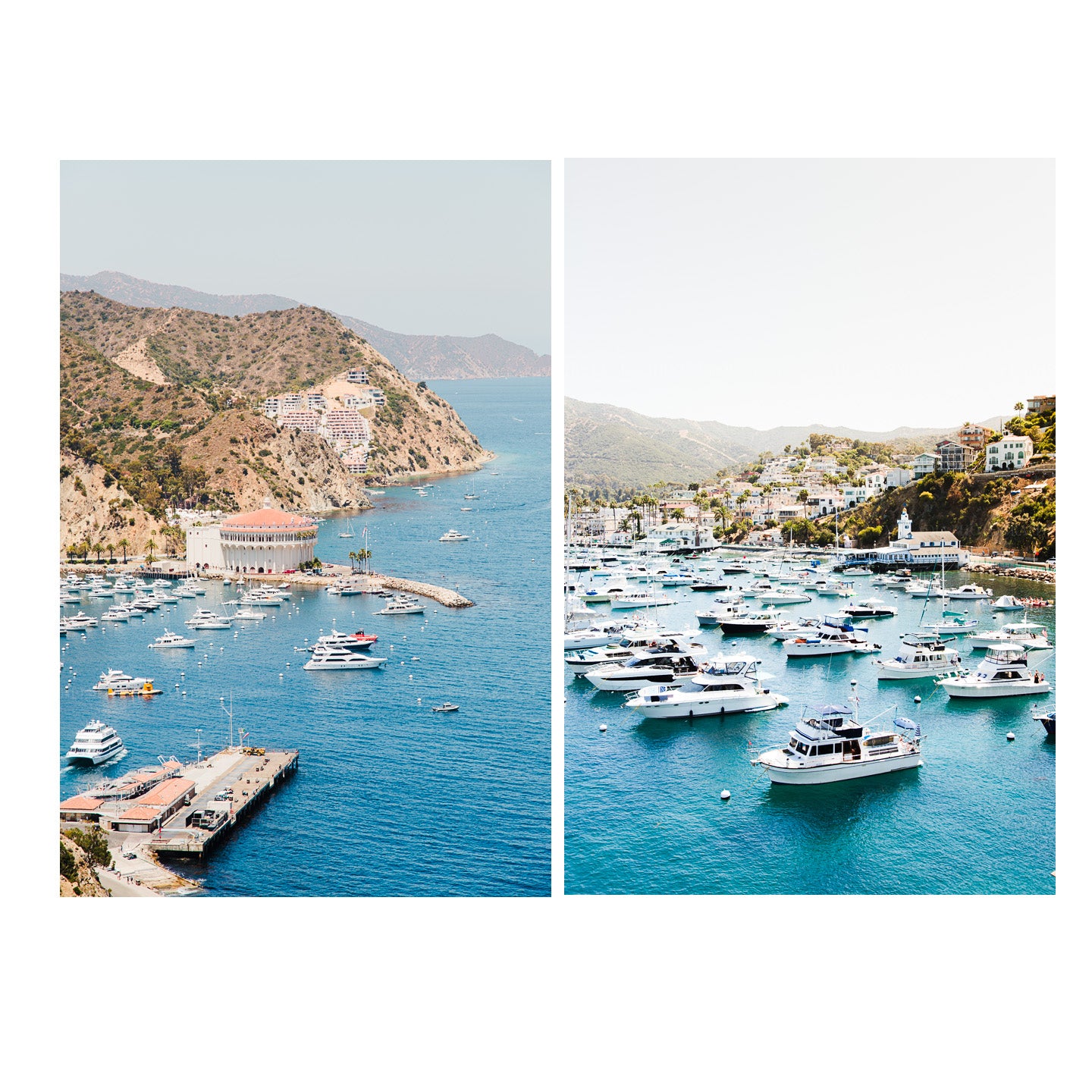 Set of two photographs of Catalina Island California
