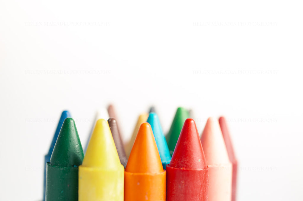 Crayon Tips, Children's Art Photograph