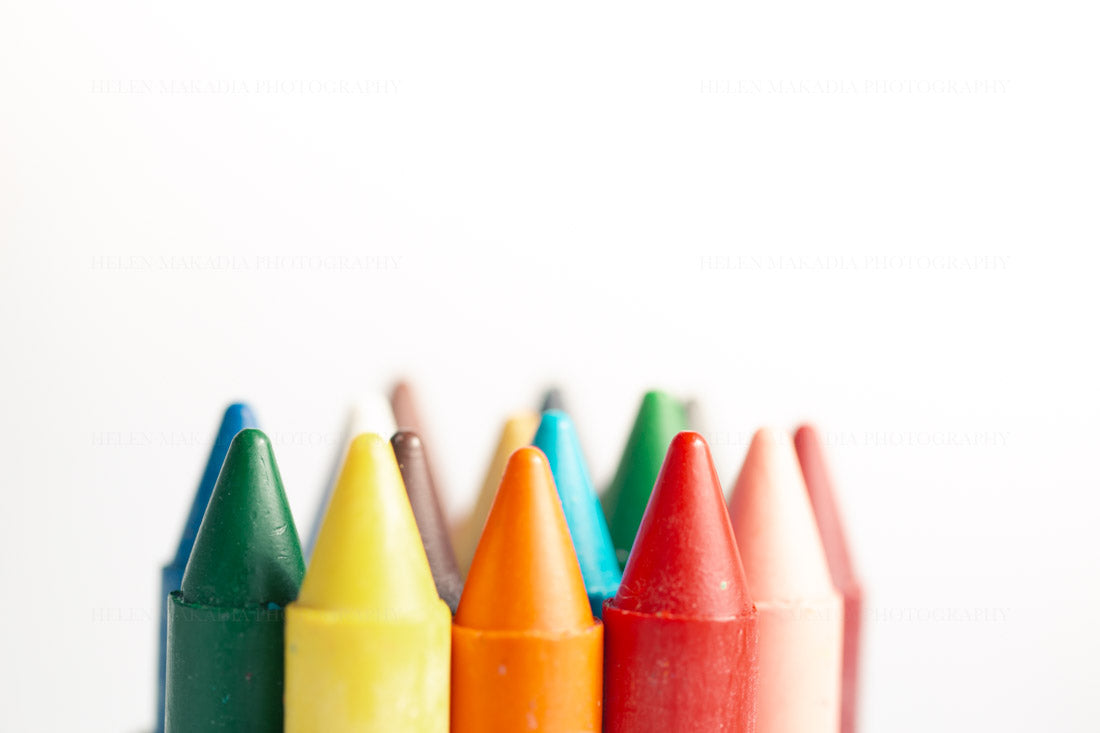 Crayon Tips, Children's Art Photograph
