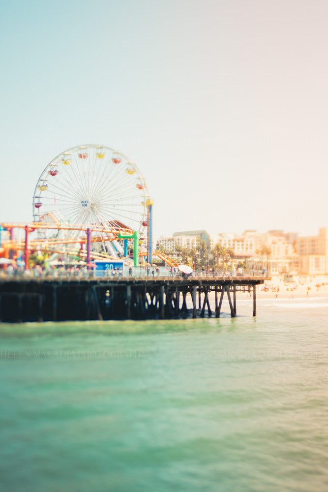 Whimsical photograph of Santa Monica Pier 