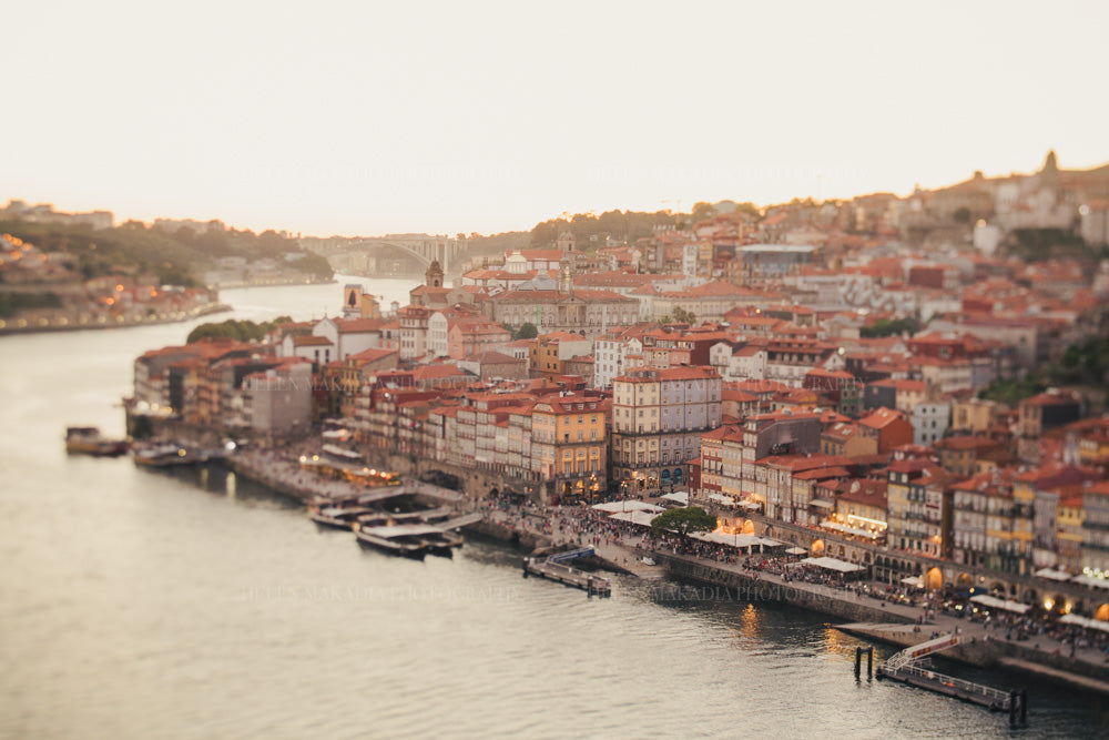 Porto Portugal at Sunset Photography Print as Wall Art