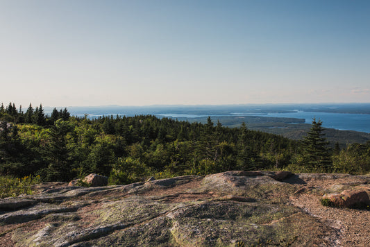 Views from Cadillac Mountain in Acadia National Park Maine