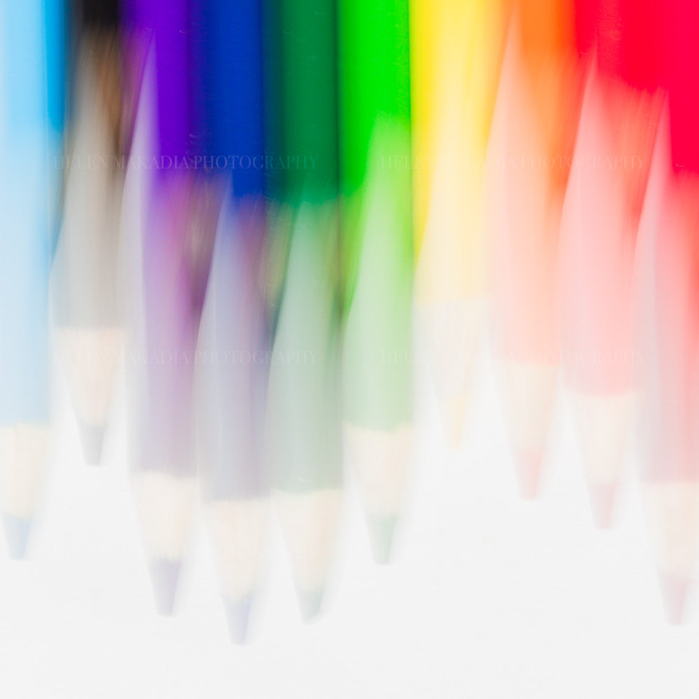 Colored Pencils Photograph (No2), Artwork for Kids Bedrooms and Playroom
