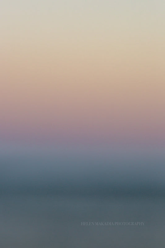 Abstract gradient photograph with cool sunset colors 