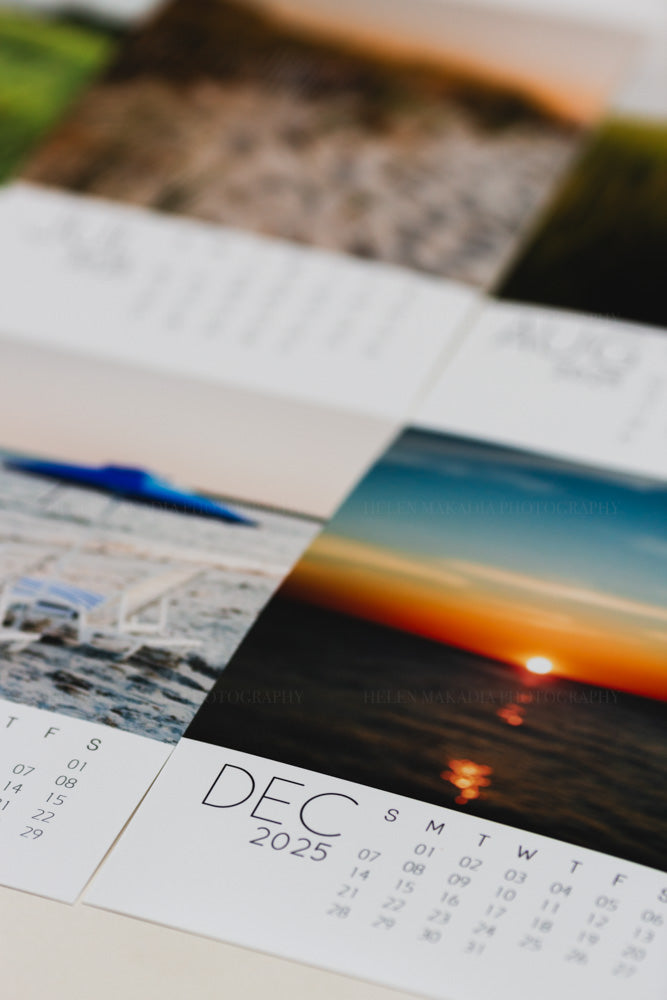 Details of 2025 Monthly 5x7 Photo Desk Calendar of Cape Cod