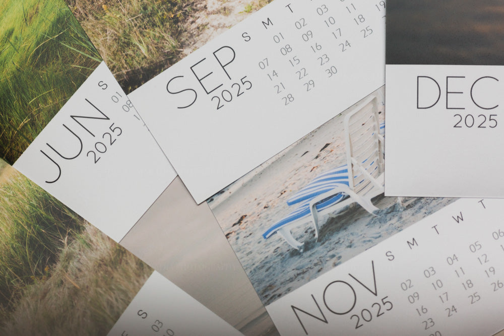 Details of 2025 Monthly 5x7 Photo Desk Calendar of Cape Cod