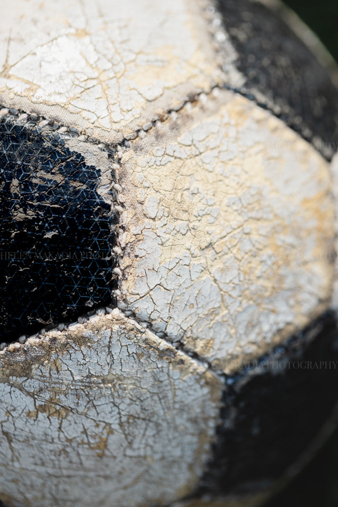 Distressed Soccer Ball, Sports Photograph
