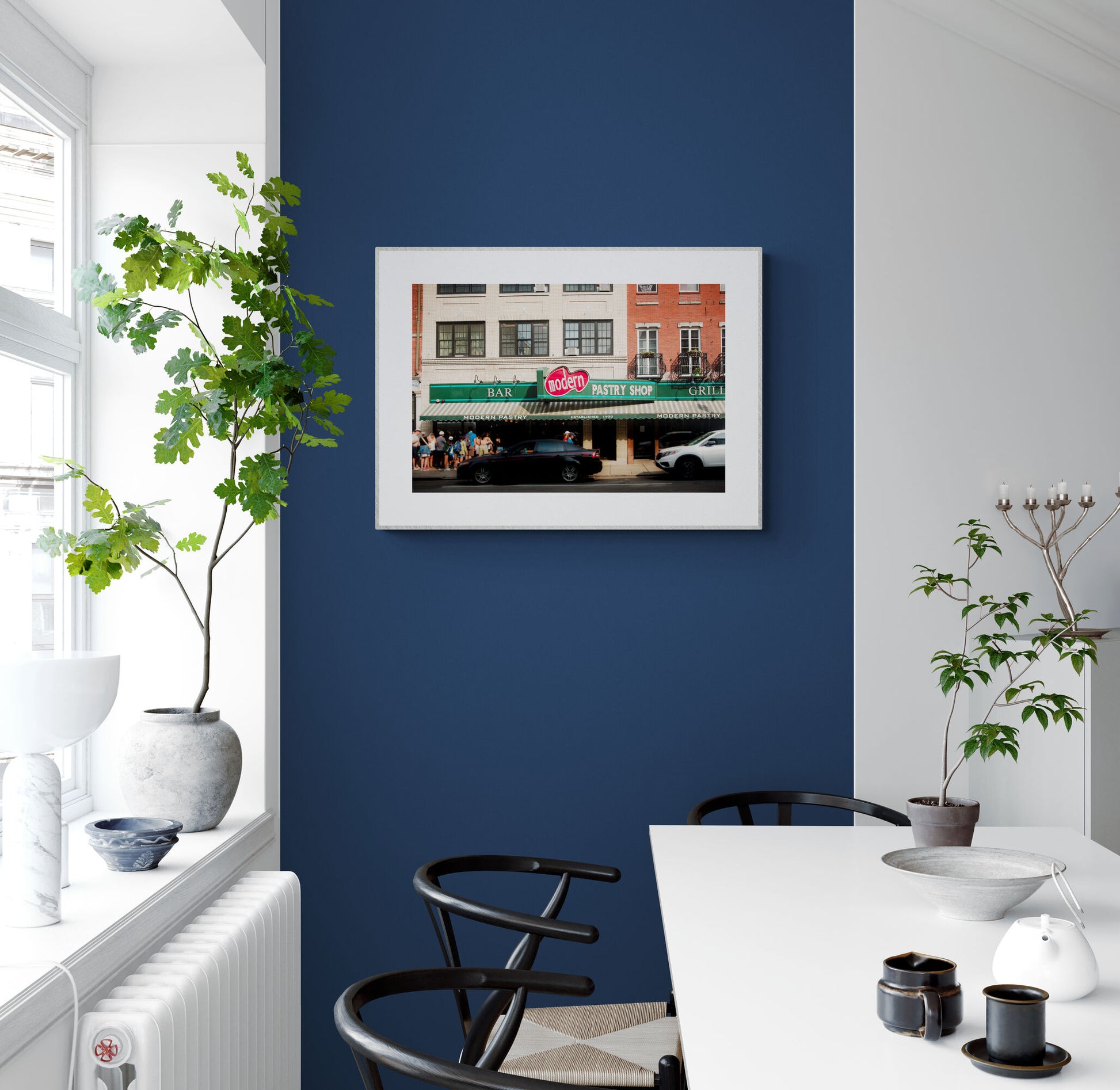 Photograph of Modern Pastry Shop in Boston's North End as Dining Room Wall Art