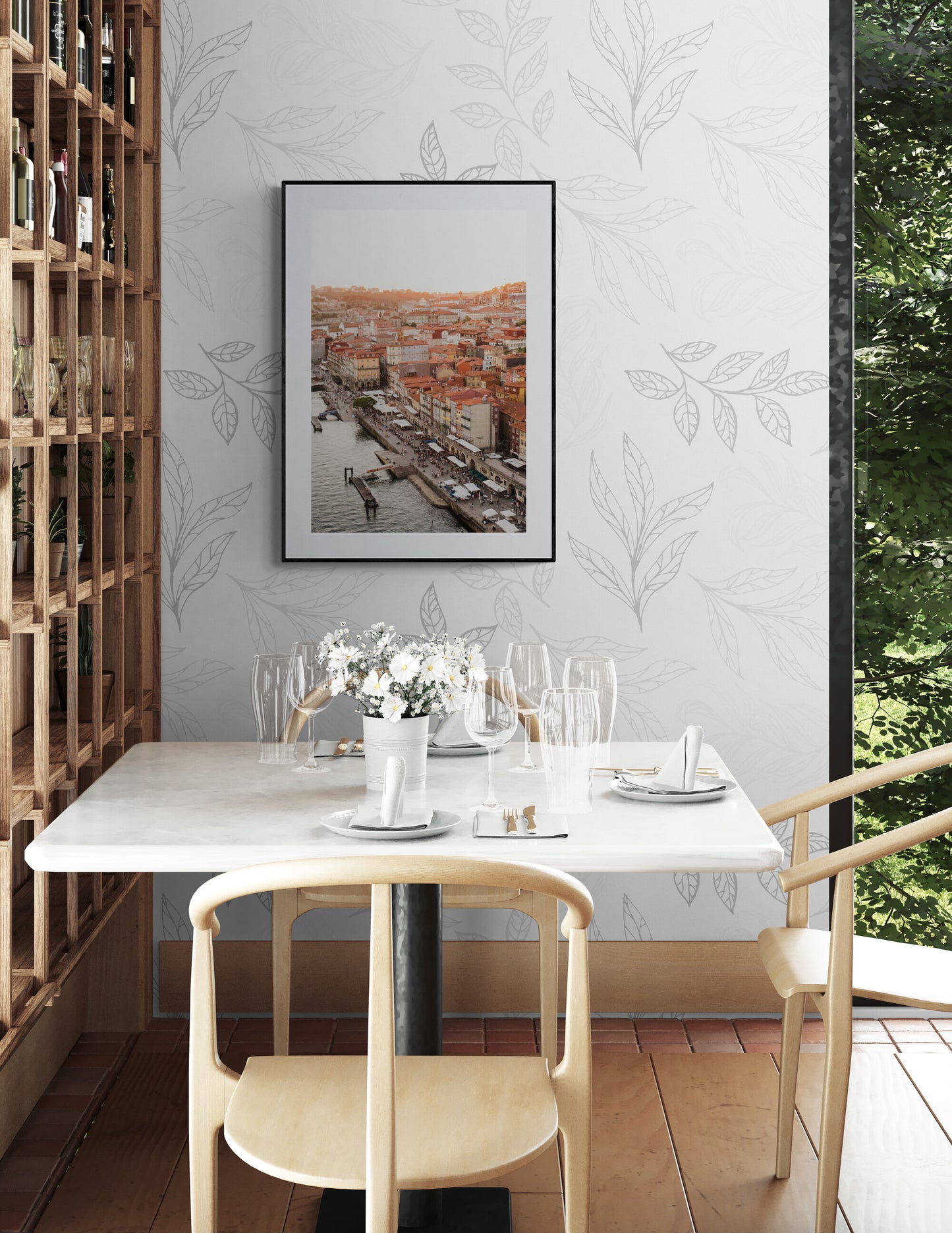 Photograph of Porto Portugal at Sunset in Dining Room as Wall Art