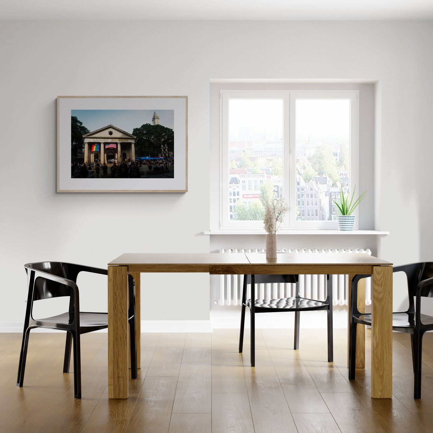 Photograph of Quincy Market in Boston, MA in a Dining Room as Wall Art