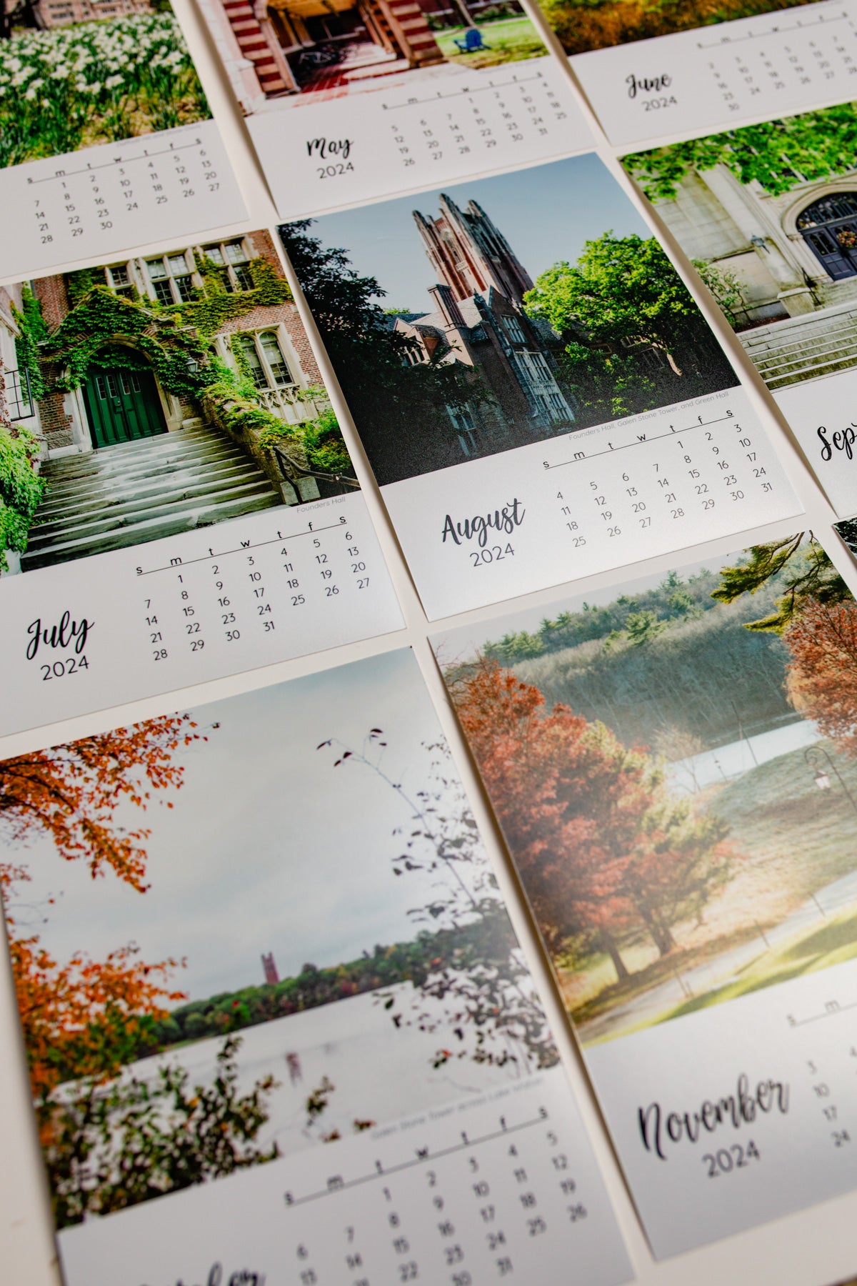 Wellesley College 2024 5x7 Calendar Photo prints