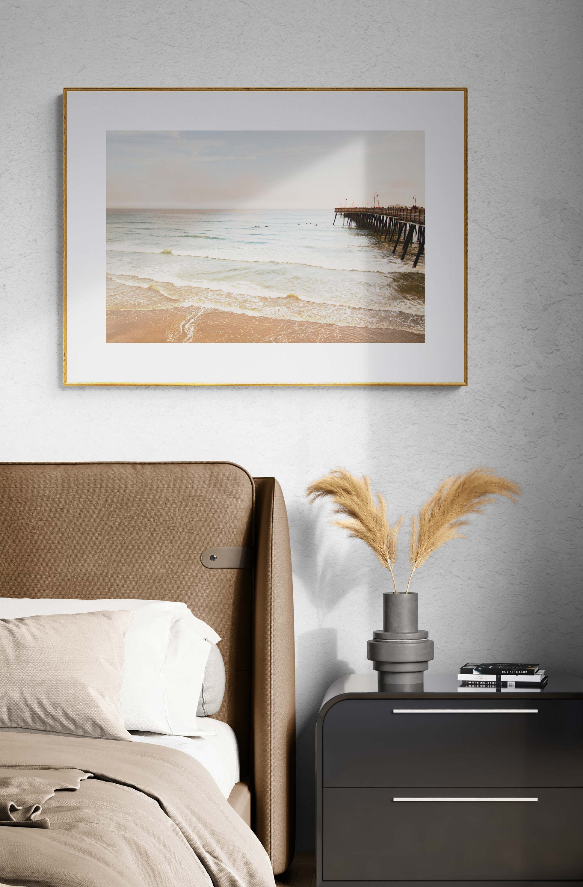 Pismo Beach Photograph of the Pier as Bedroom Wall Art