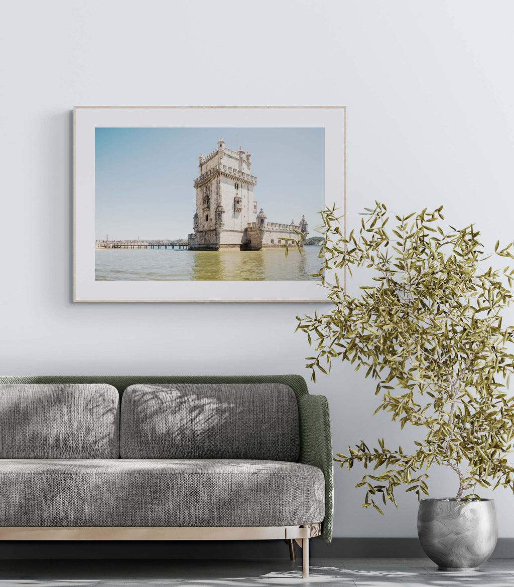 Portugal Belem Tower Travel Photograph in a Living Room