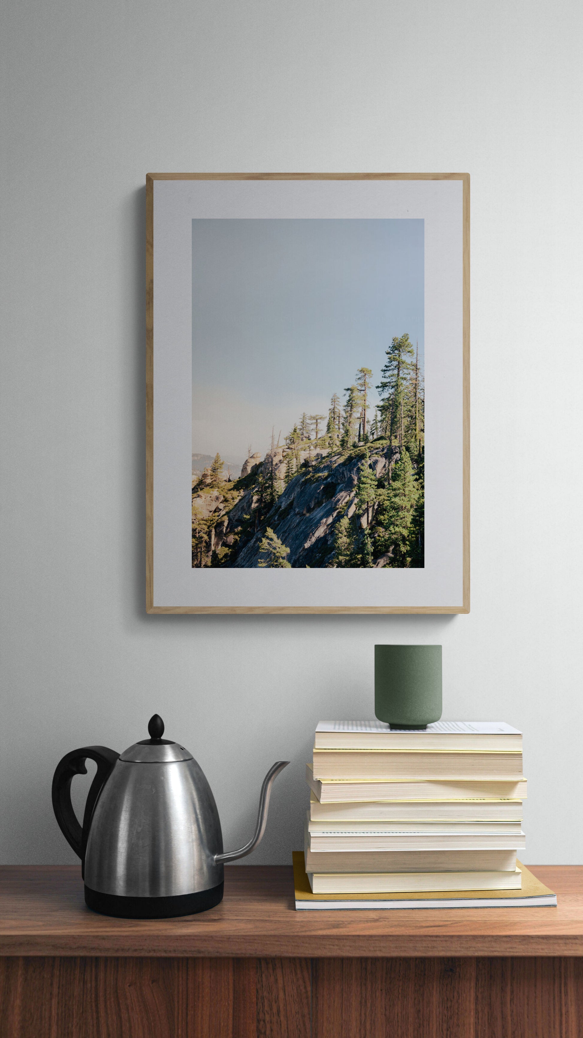 View of Yosemite National Park trees in Glacier Point as home decor