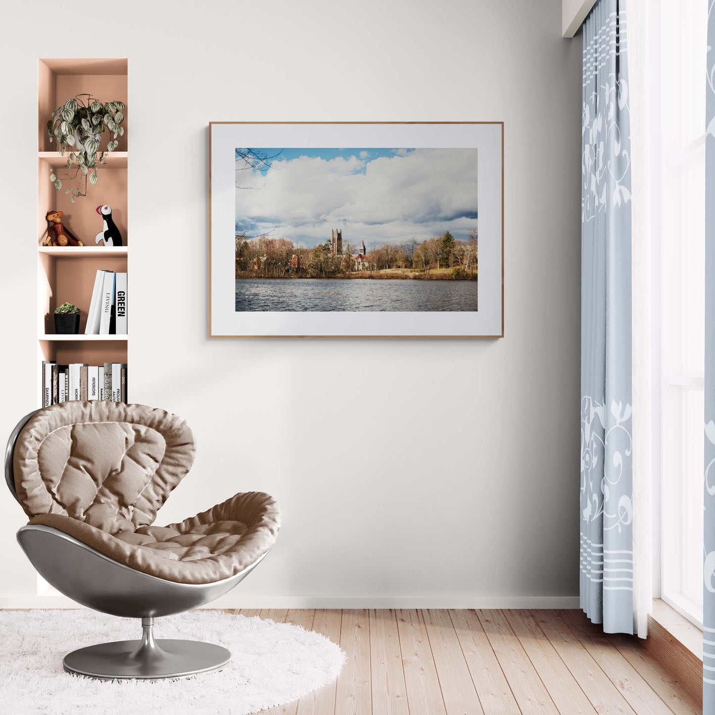 Photograph of Wellesley College in a Living Room as Wall Art