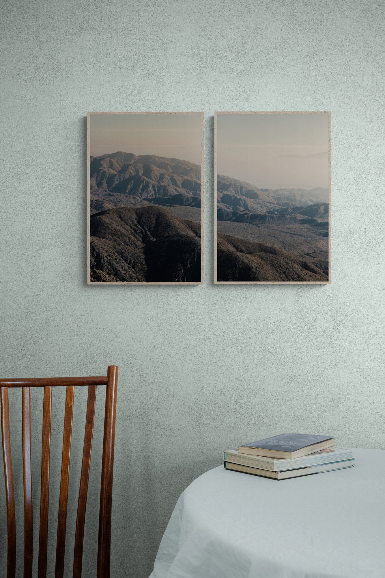 Two Photograph Prints of California Mountains Nature as Wall Art