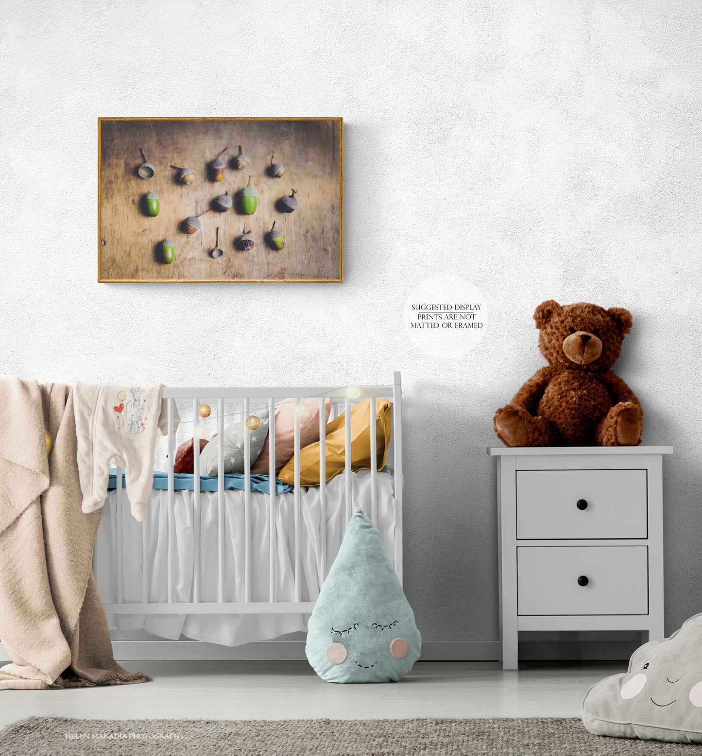 Photograph of Acorns in a Baby Room