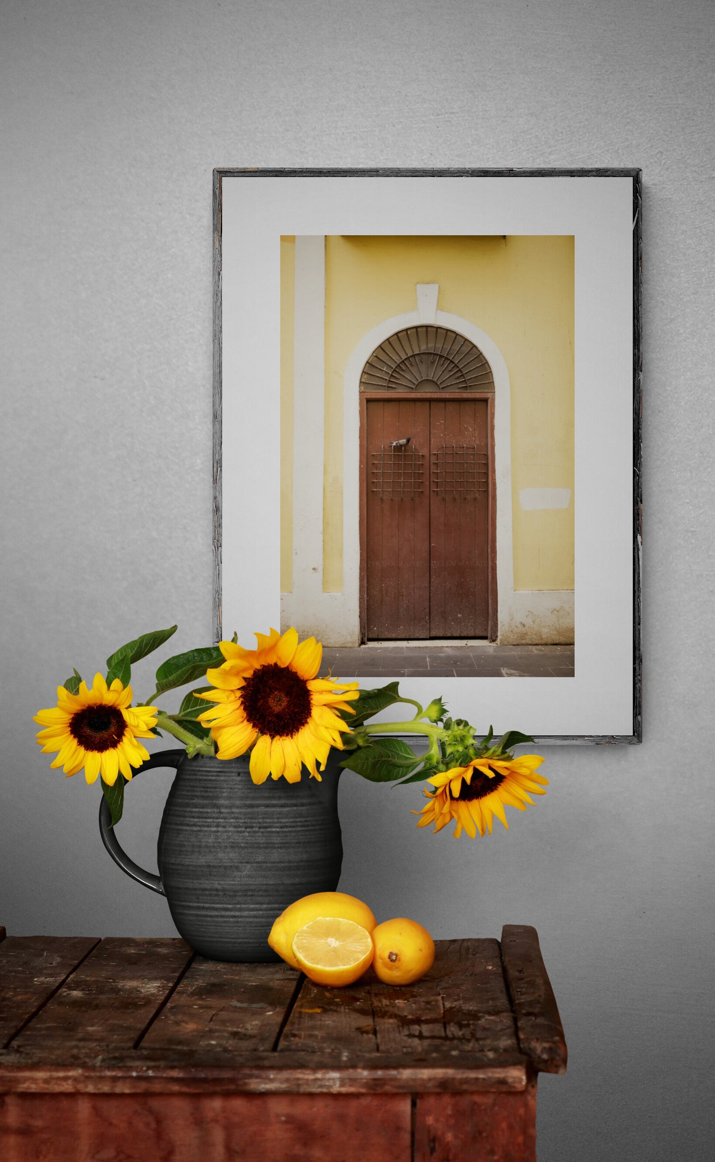 Wooden Door in Old San Juan Puerto Rico in a kitchen as wall art