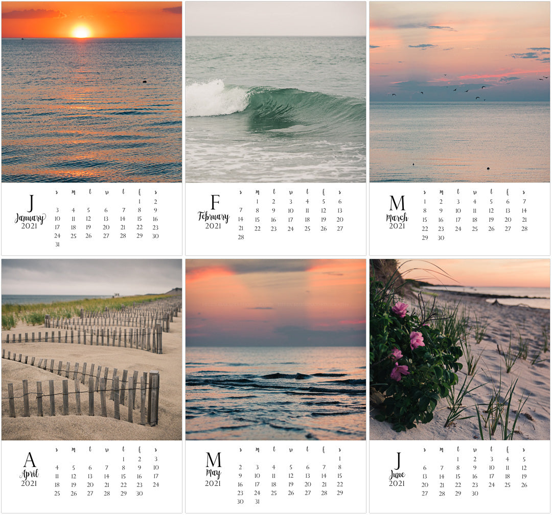 2021 Cape Cod Desktop Calendar