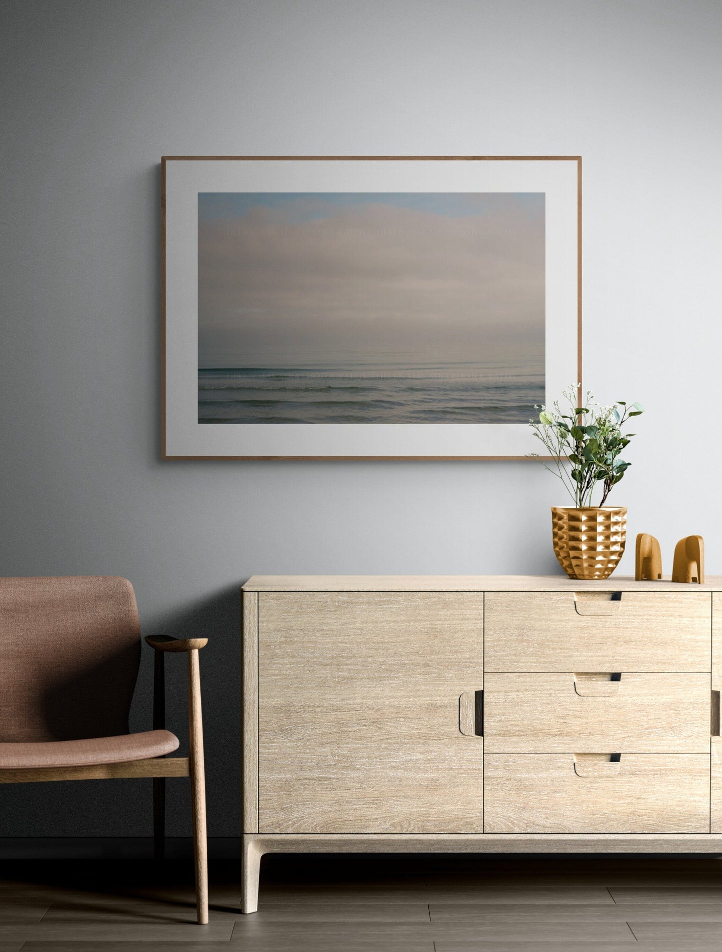 Cape Cod Beach Blue Ocean Waters in an Entryway as Wall Art