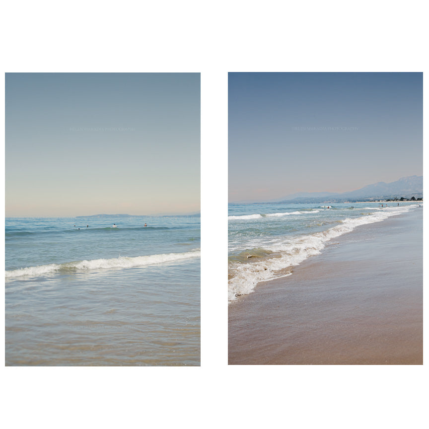 Caripinteria Beach California Photograph Print Set of 2