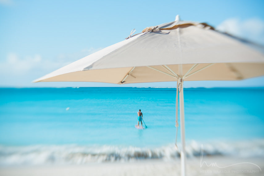 Wall Art Photograph of a Paddleboarder in Turks and Caicos