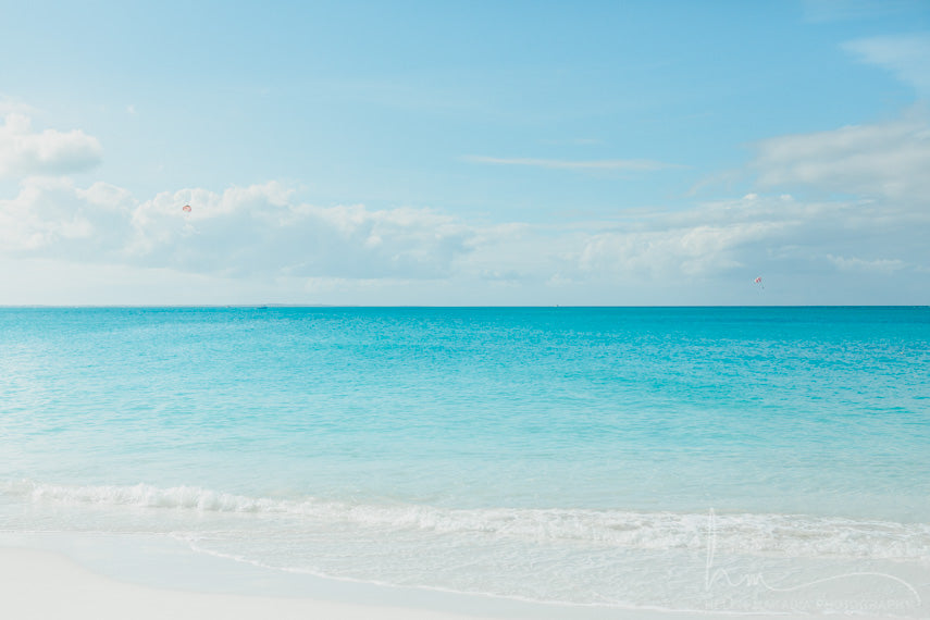 Wall Art Photograph of the Blue Waters of Turks and Caicos Grace Bay