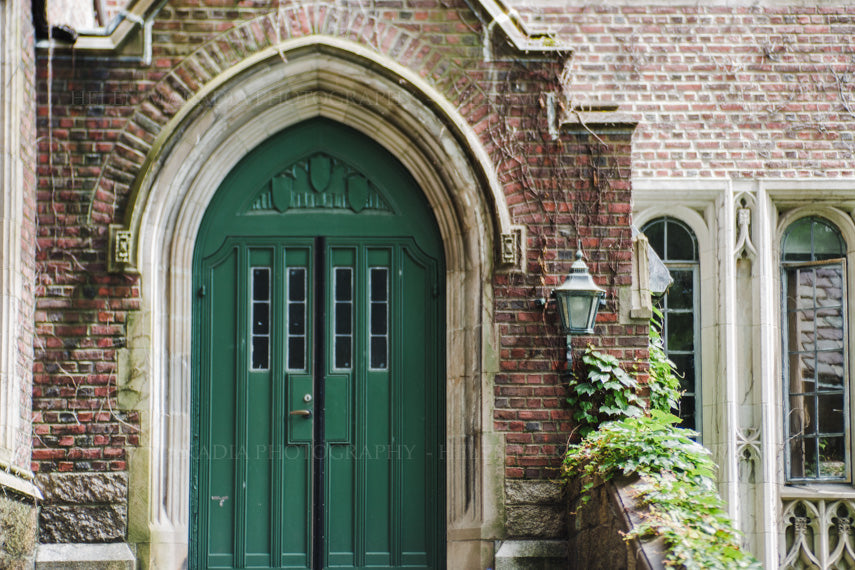 Founders Green Door at Wellesley Fine Art Photograph