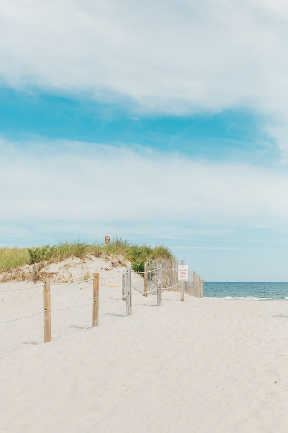 A photograph of the entrance to a beach on Cape Cod for wall art