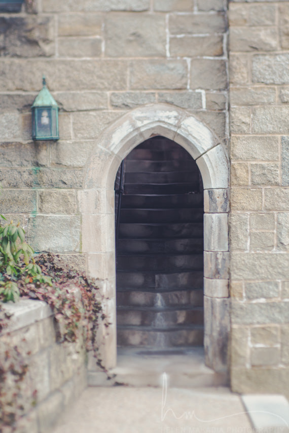Photograph of The Archway and Stone Steps on the Wellesley College Campus