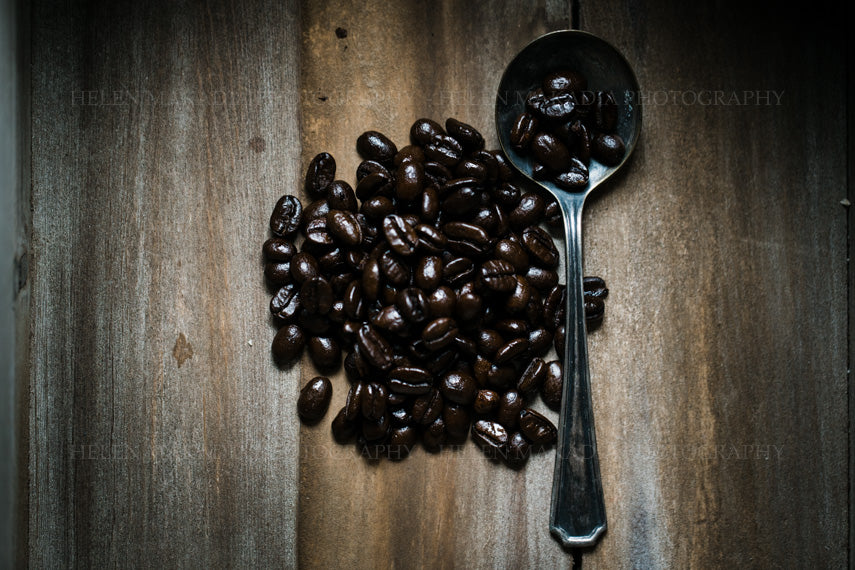 Rustic Coffee Beans - Fine Art Food Photograph