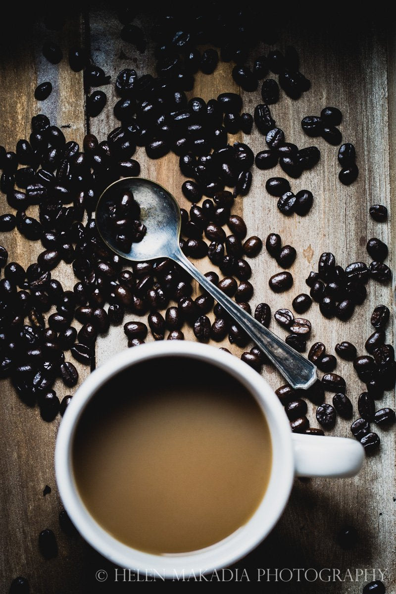 Coffee and Coffee Beans Print