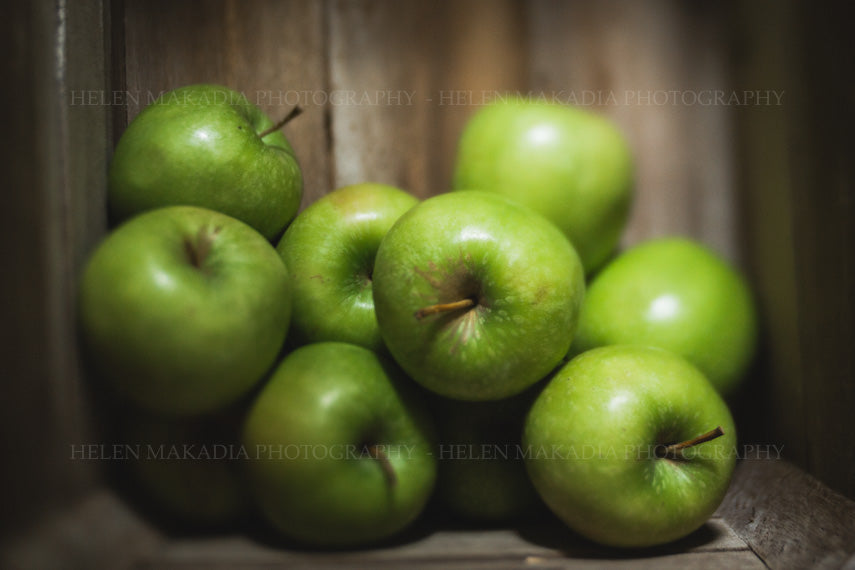 Green Apples Print, kitchen wall art