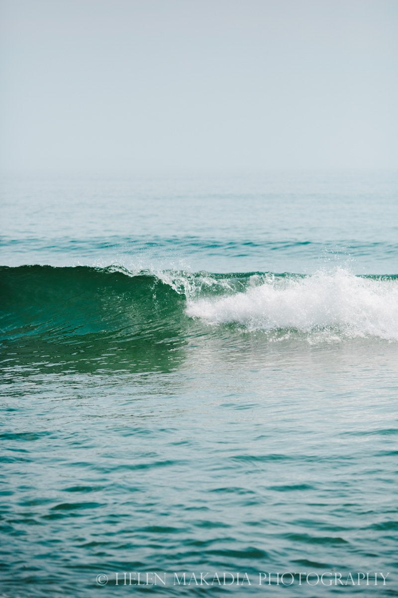 Photograph of Aqua BlueGreen Atlantic Ocean Waters and Waves