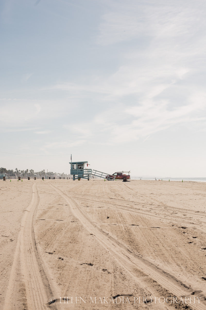 Santa Monica Lifeguard Tower Photograph