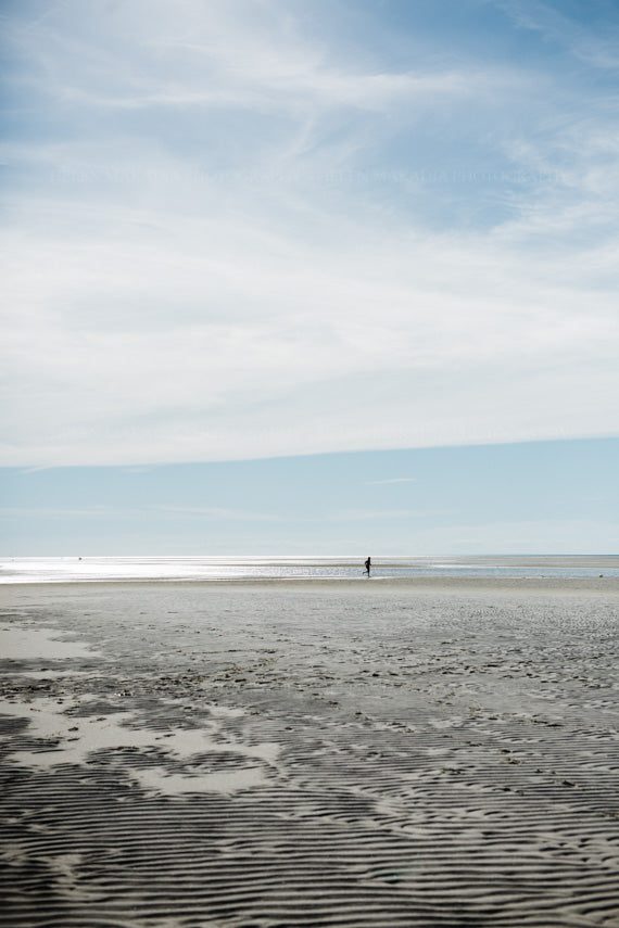 Runner on the Sand Flats on Cape Cod