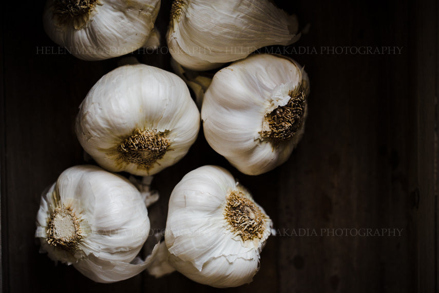 Rustic Garlic Photographic Print for the Kitchen