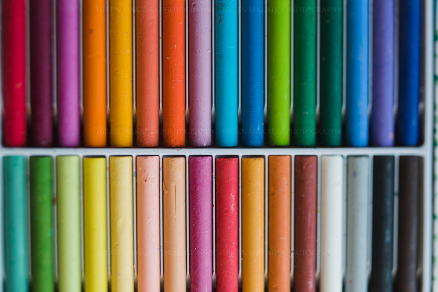 Colorful Pastels in a Box